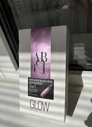 Вакуумний очищувач пор для обличчя about face anti-acne blackhead instrument 3 в 1.