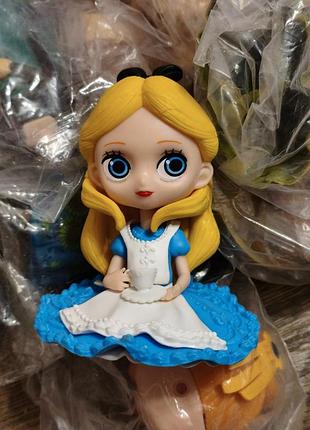 Аниме фигурка алиса в стране чудес 9 см статуэтка чиби дисней alice in the wonderland chibi disney принцесса в платье