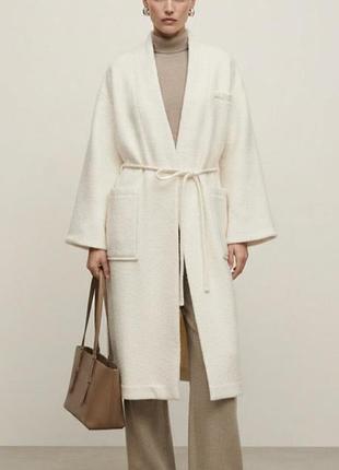 Пальто zara из шерсти
