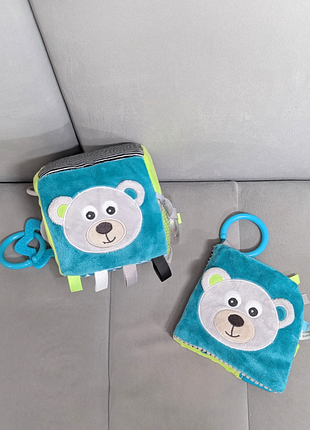 Набір іграшки для малюків кубик книжечка canpol babies bears