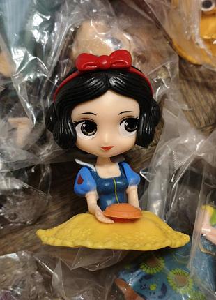 Аниме фигурка белоснежка 9 см статуэтка чиби дисней chibi disney принцесса в платье