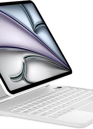 Клавиатура sengbirch magic keyboard с чехлом p11/p12 для ipad air 11" и другие - с подсветкой и несколькими трекпадами для ipad