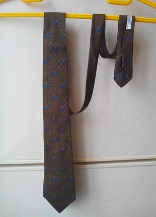 Вінтаж! краватка чоловічий від hugo boss, натуральний шовк італія4 фото