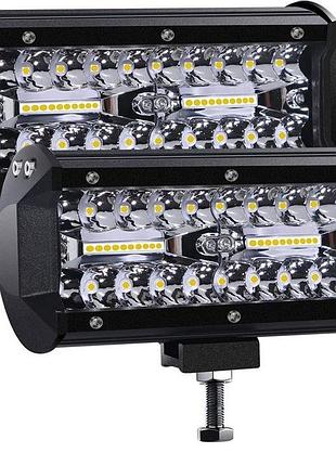 Светодиодный рабочий фонарь 7 дюймов 240 вт cree led дополнительная фара 12в 27 000 лм автомобильная фара внедорожный прожектор