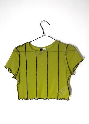 Женская футболка топ в сетку h&amp;m