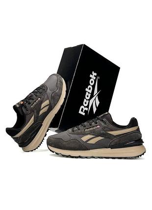 Чоловічі кросівки reebok classic leather 2400 brown beige
