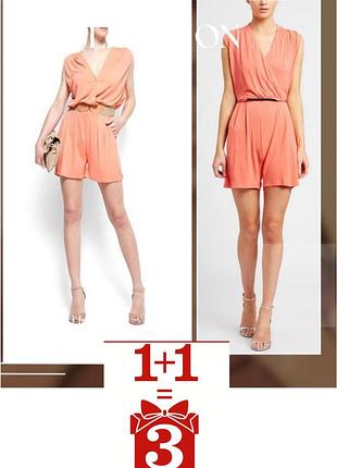 1+1=3 ромпер комбінезон шорти mango mng collection корал