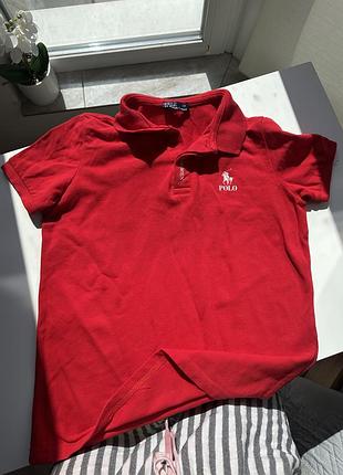 Червона фудболка polo