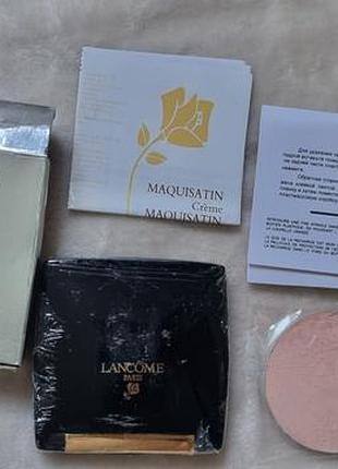 Пудра lancôme maquifinish винтажная компактная (тон 04) в серебристой картонной коробочке с рефллом (с запасным блоком), объемом 20 г