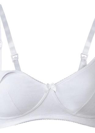 Бюстгальтер для кормления хлопковый для женщины esmara lidl 381756 90c белый