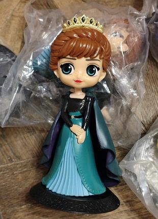 Аниме фигурка анна 15 см холодное ледяное сердце статуэтка чиби дисней chibi disney принцесса в платье