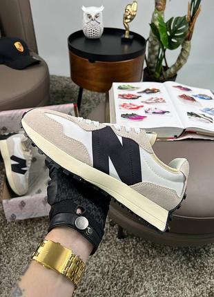 New balance 327 grey white black