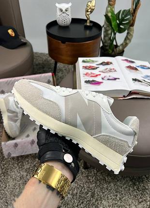 New balance 327 light grey white