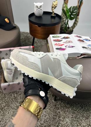 New balance 327 light grey white