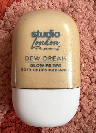 Праймер-хайлайтер для лица studio london by superdrug dew dream glow filter soft focus radiance
