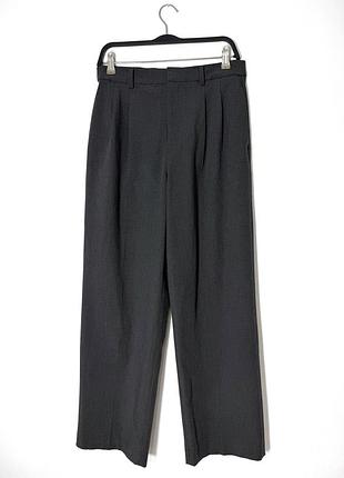Серые женские брюки штаны палаццо uniqlo