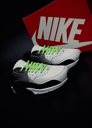 Nike air max 90 чоловічі кросівки чорні з білим та зеленим | стильні кросівки на кожен день мужские кроссовки найк аир 40-45