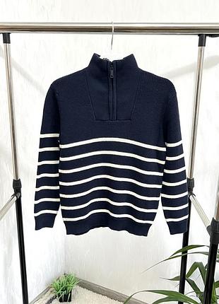 💫стильний джемпер в смужку від marks & spenser на 5-6 років, 110-116 см.