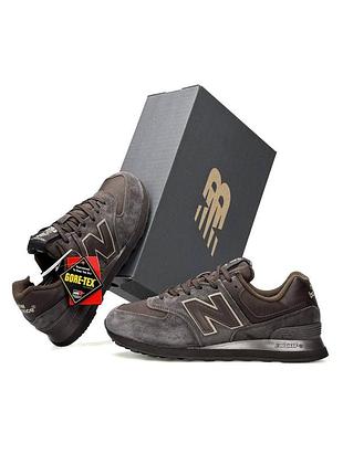 Мужские кроссовки new balance 574 classic m 975x chocolate brown