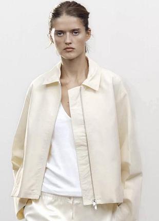 Куртка ветровка zara колекція butter yellow