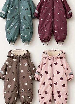 Теплий зимовий комбінезон для дівчинки h&m