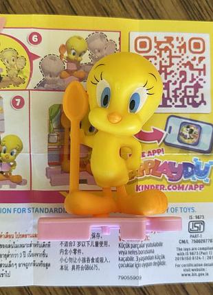 Фігурка kinder joy looney tunes tweety канарка твіті