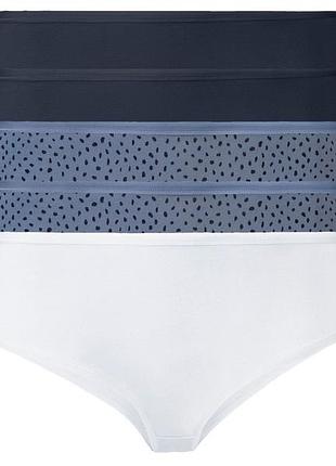 Трусики-хипстеры набор 5 шт. хлопковые для женщины esmara lycra® 499683-1 m комбинированный