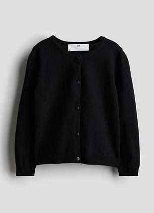 Кардиган тонкой вязки для девочки h&m 0924139-013 092 см (18-24 months) черный