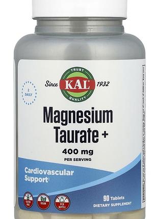 Магний таурат+ kal, 90 таблеток, 400 мг магния, 25 мг витамина b6.