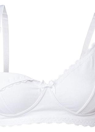 Бюстгальтер для кормления хлопковый для женщины esmara lycra® 393184 90c белый