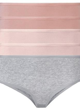 Трусики-хипстеры набор 5 шт. хлопковые для женщины esmara lycra® 499683 l комбинированный