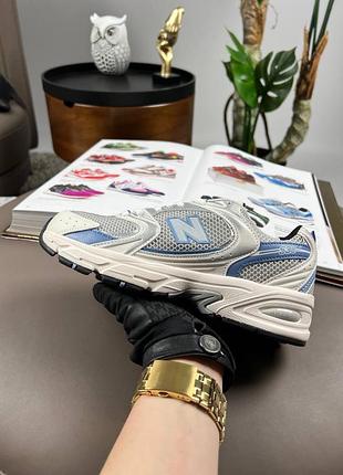 New balance 530 w premium beige blue silver