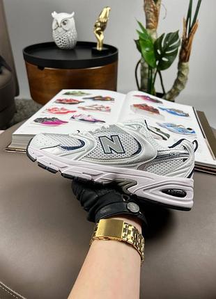 New balance 530 w premium white navy silver