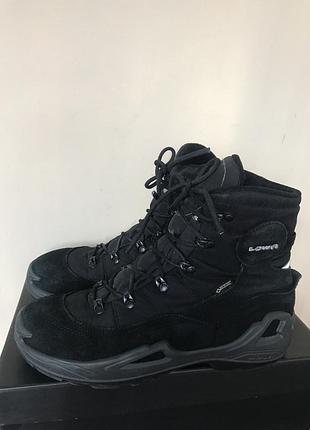 Lowa gore tex шкіряні замша теплі черевики 40