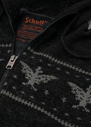 Кардиган schott n.y.c. army type кофта толстовка шерпа куртка