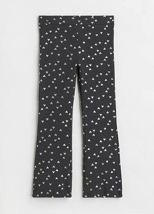 Лосини кльош розкльошені для дівчинки h&m 1007827-024 116 см (5-6 years) чорний