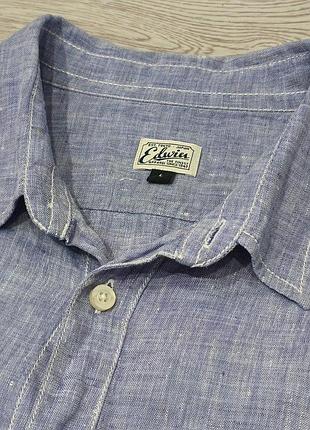 Рубашка льон edwin simple shirt tokyo japan