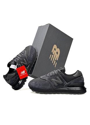Мужские кроссовки new balance 574 classic 1977x dark grey black