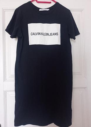 Calvin klein футболка длинная женская р.xs