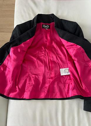 Діловий елегантний костюм d&g  оригінал , італія, жакард/ шовк   р. 42