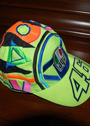 Кепка -бейсболка кена блока vr/46 racing apparel agv, оригинал, на окр головы до 60 см.