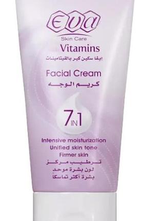 Eva skin care 7 in 1 face cream with vitamins крем для обличчя з вітамінами в3, в5, с, єгипет