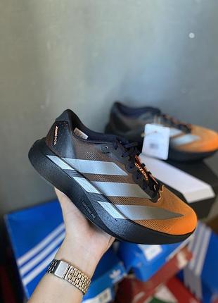 Оригінальні бігові кросівки adidas adizero evo sl orange/black ki6883 дуже зручні легкі для спорту залу