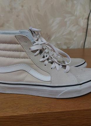 Оригінальні замшеві високі кеди vans sk8 hi хайтопи