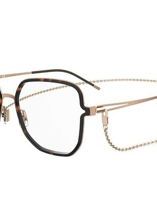 Женская оправа очки с цепочкой hugo boss 1394-06q - gold- havana-original