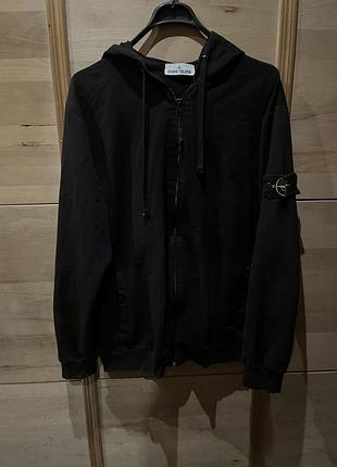 Чоловіче худі stone island чорне