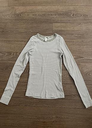 Лонгслів h&m на довгий рукав р. xs