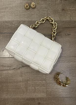 Сумка плетена у стилі  bottega veneta