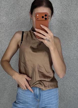 Атласна блуза zara