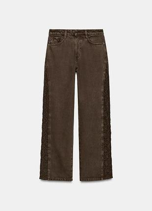Джинси zara з елементами кроше